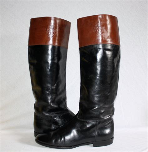 black vintage gucci boots|gucci boots women brown.